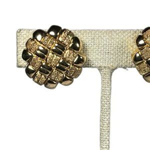 Sterling Silver Pillow Formed Earrings (Clip Ons)